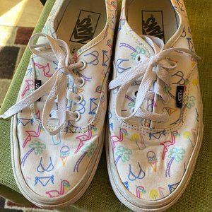 Vans Women's Shoes - white/multi color design